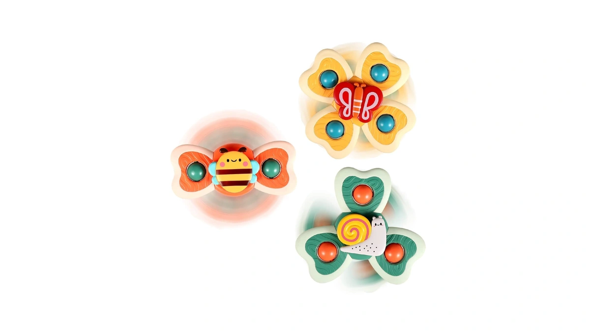 Alasou Suction Cup Spinner Airplane Travel Toys For 1 Year