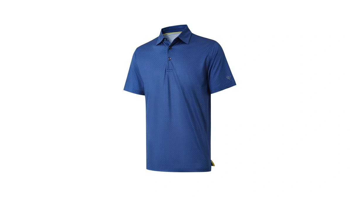 Men's Golf Shirts Dry Fit Short Sleeve Print Performance Moisture