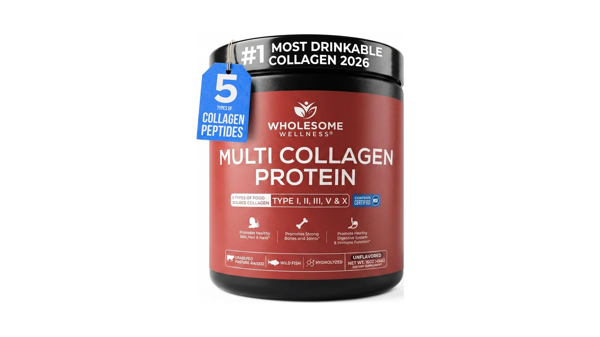 Wholesome Wellness Premium Multi Collagen Peptides Protein Powder For Women