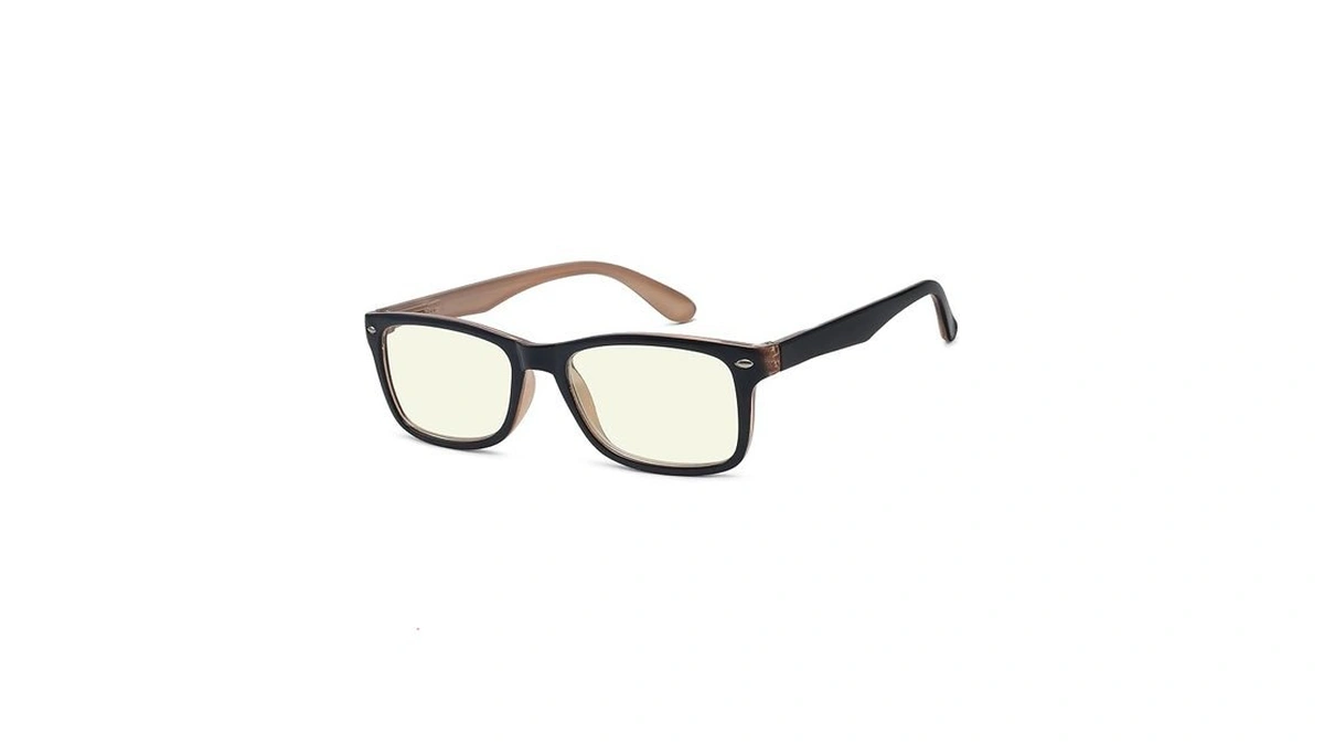 Eyekepper Blue Light Reading Glasses Men Women 1.75,80s Black Brown