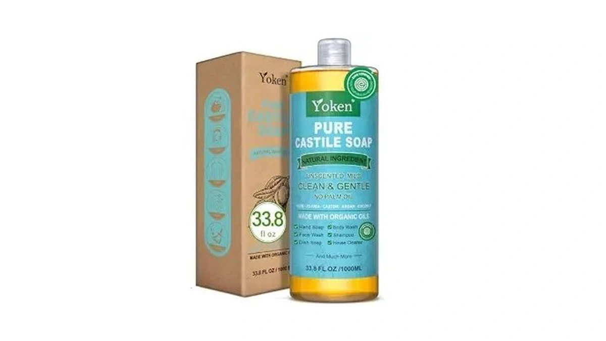 Yoken Pure Castile Liquid Soap 33.8 Oz Unscent Add Organic