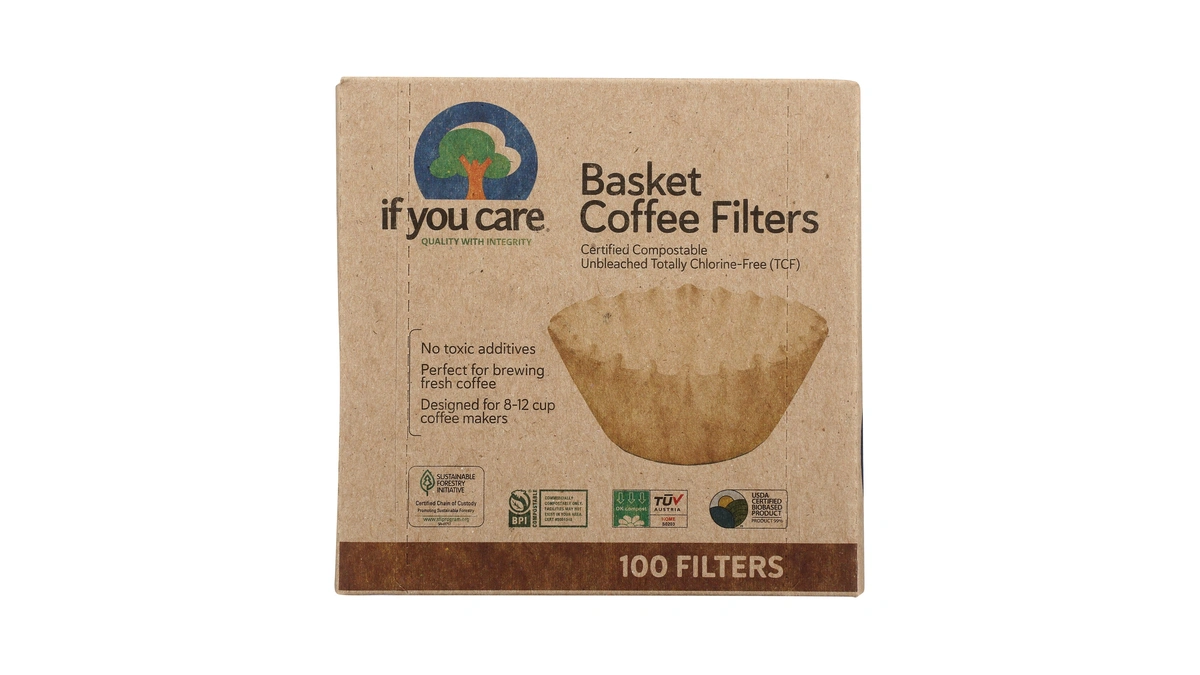 If You Care Coffee Filter Baskets ( 1x100 Ct ),