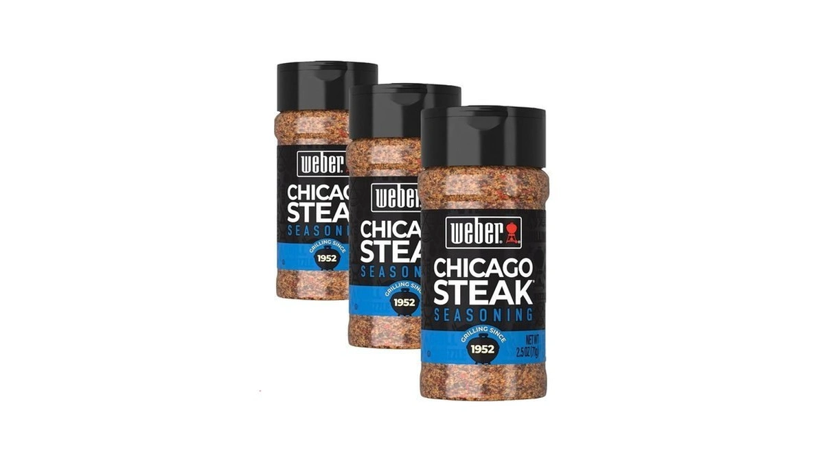 Weber Chicago Steak Seasoning, 2.5 Ounce Shaker (pack Of 3)
