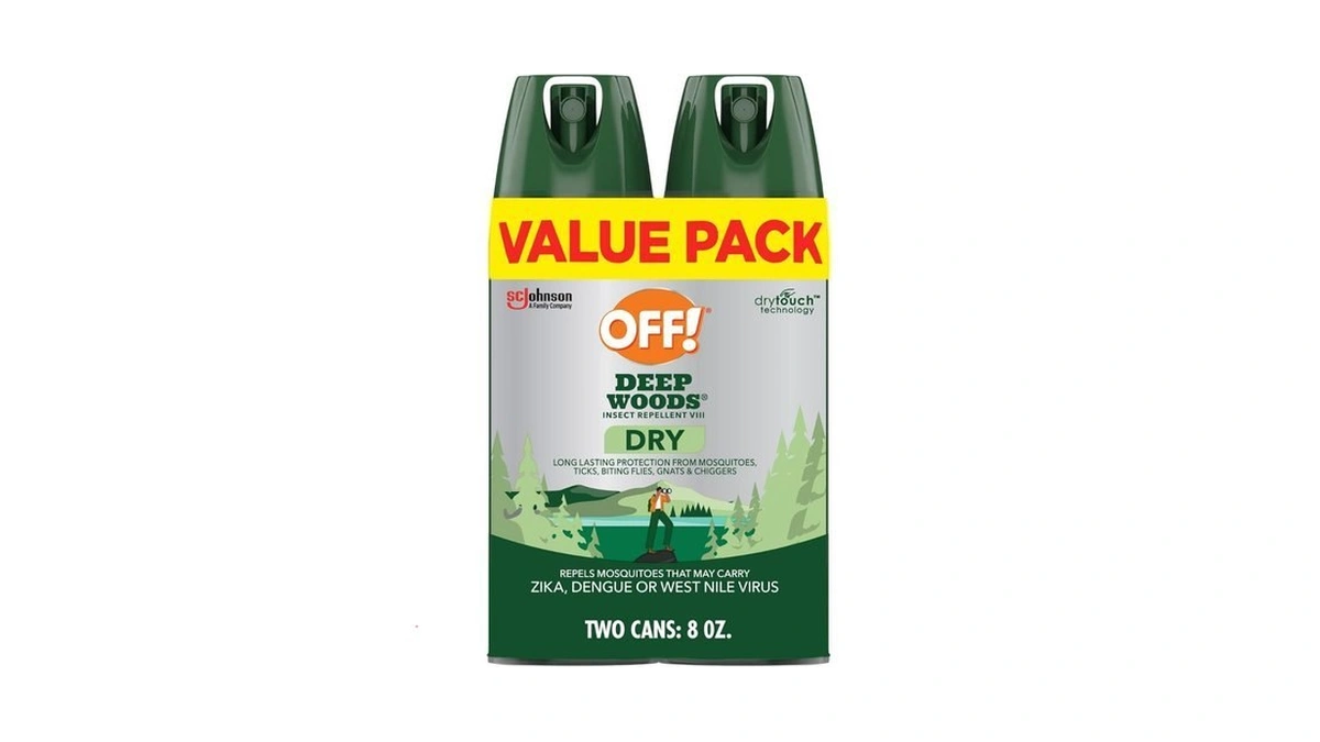 Off! Deep Woods Insect Repellent Aerosol, Dry, Non-greasy Formula, Bug