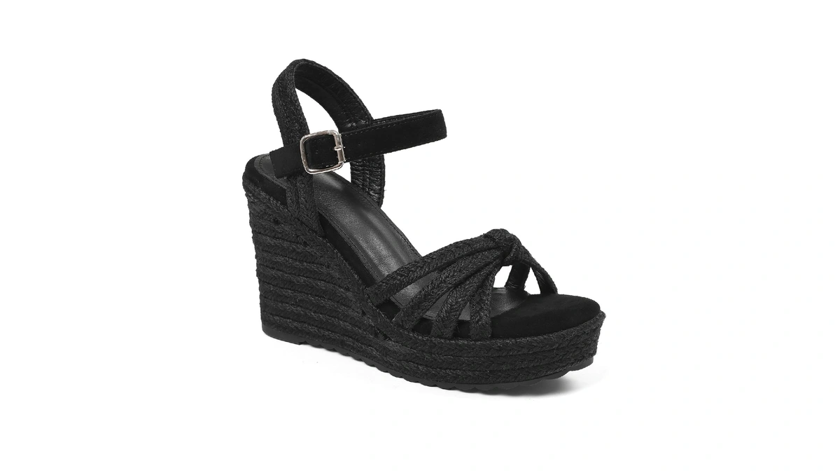 Mikarka Wedge Heels Sandals For Women: Open Toe Platform Espadrilles