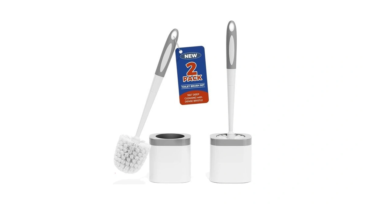Holaloha Toilet Brush, 2 Pack Toilet Brush And Holder Set