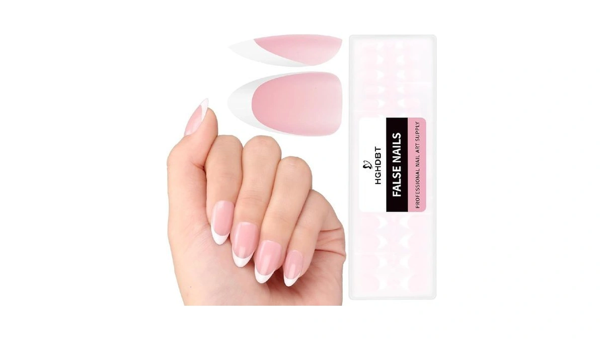 Hghdbt French Gel Nail Tips - 240pcs French Tip Press