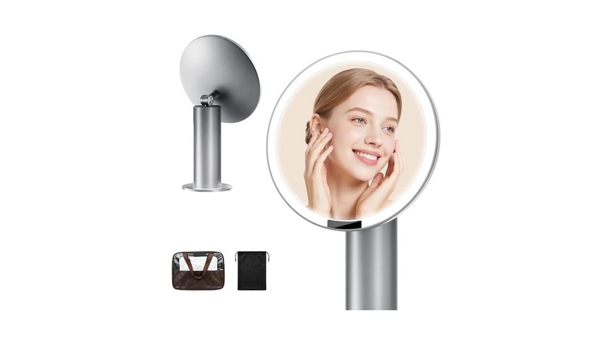 Sjzxuv Sjzx Travel Makeup Mirror With Lights And 10x Magnification,