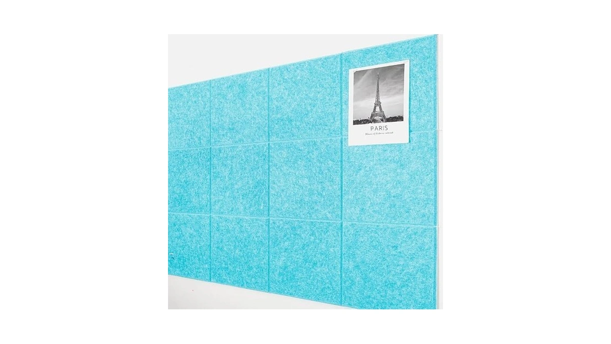 Aktop Cork Board Bulletin Board 47"x35", 12 Pack Removable Felt