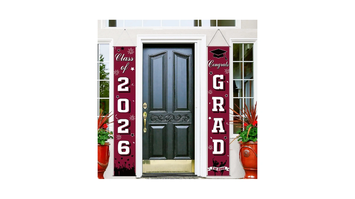 Chinco Graduation Decorations Class Of 2026 Graduation Banners Congrats Grad