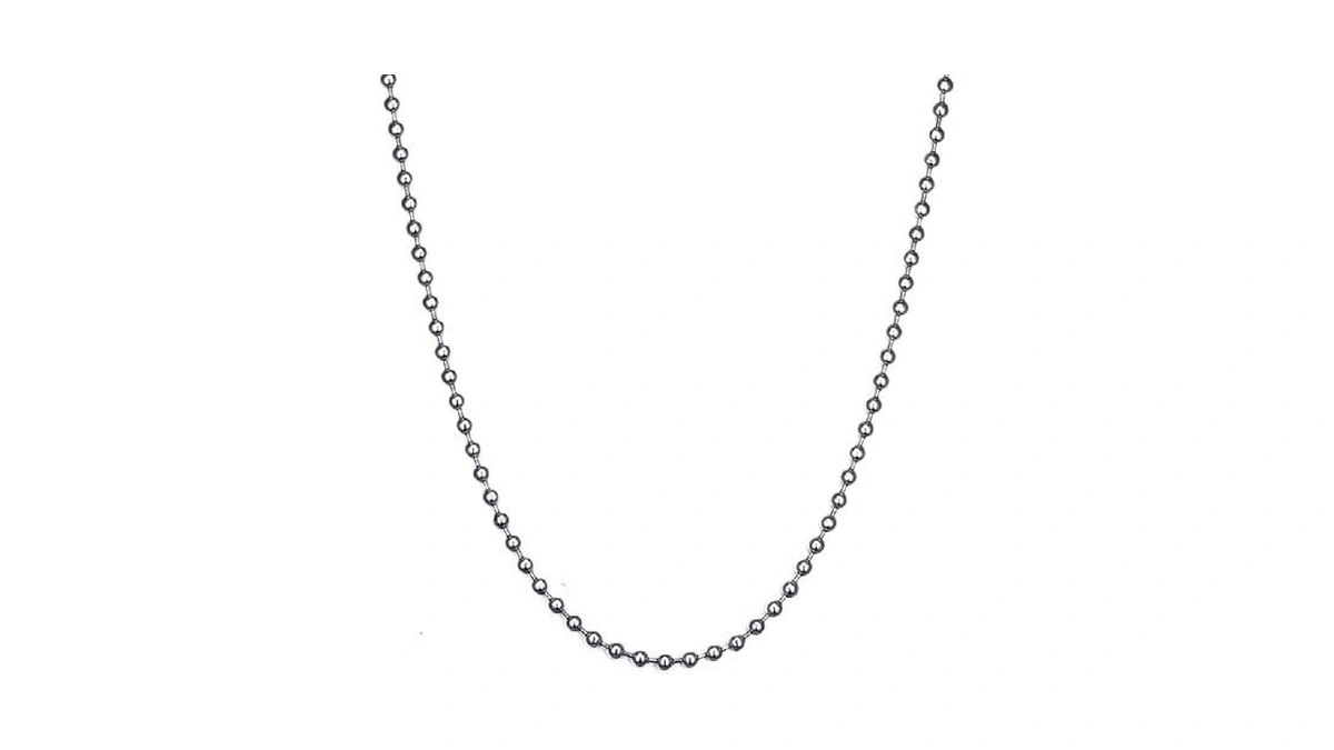 Vnox Dog Tag Chain Necklace - Stainless Steel Military Dog