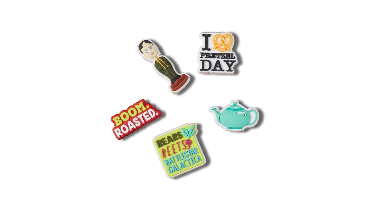 Crocs Unisex-adult Jibbitz Office Shoe 5-pack, Charms, Bears, Beets &