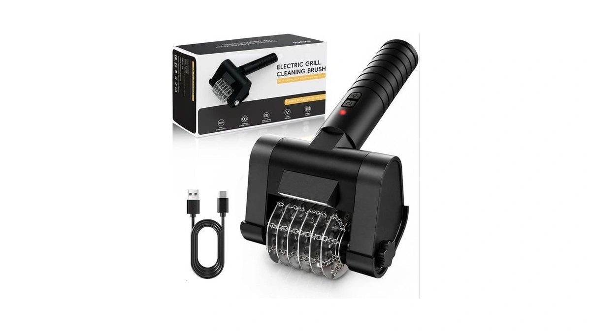 Electric Grill Brush, Electric Grill Cleaner Brush For Outdoor Grill,