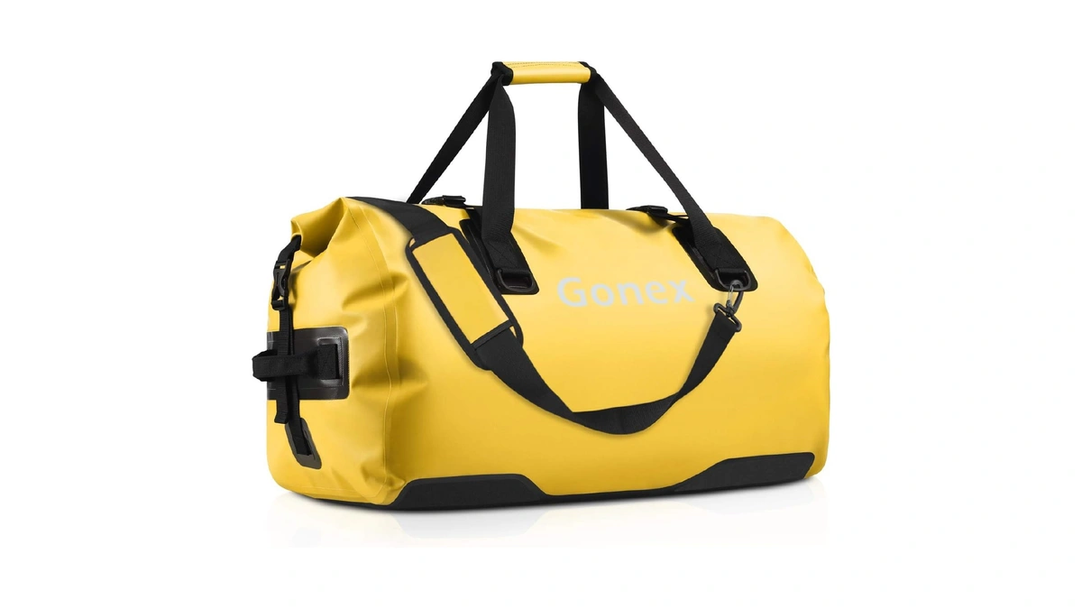 Gonex Extra Large Waterproof Dry Duffel Bag, 60l Roll-top Pvc