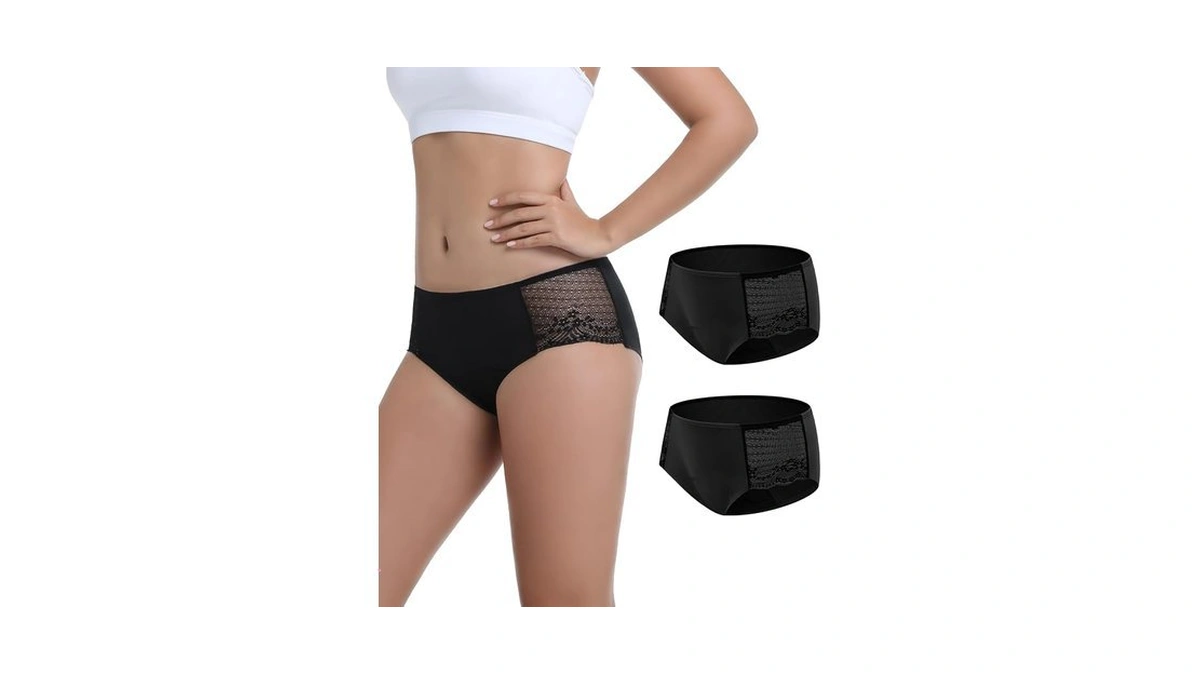 Carer Period Underwear For Women, Seamless Lace Menstrual Protective Panties,