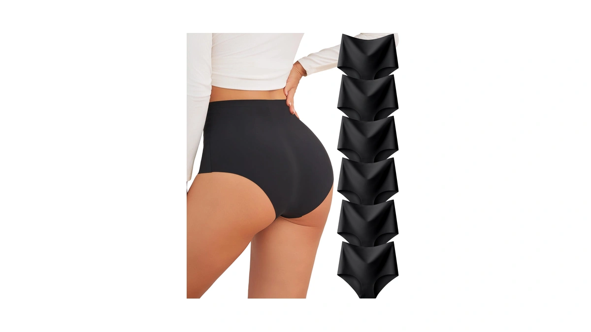 Finetoo Seamless Underwear For Women High Waisted Womens Underwear Cheeky