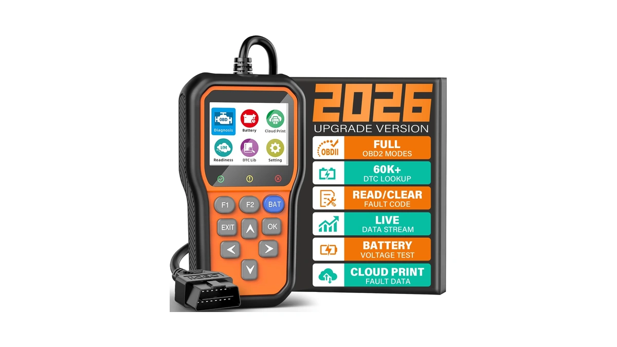 Bluson Ym319 Obd2 Scanner Diagnostic Tool With Battery Tester, Check