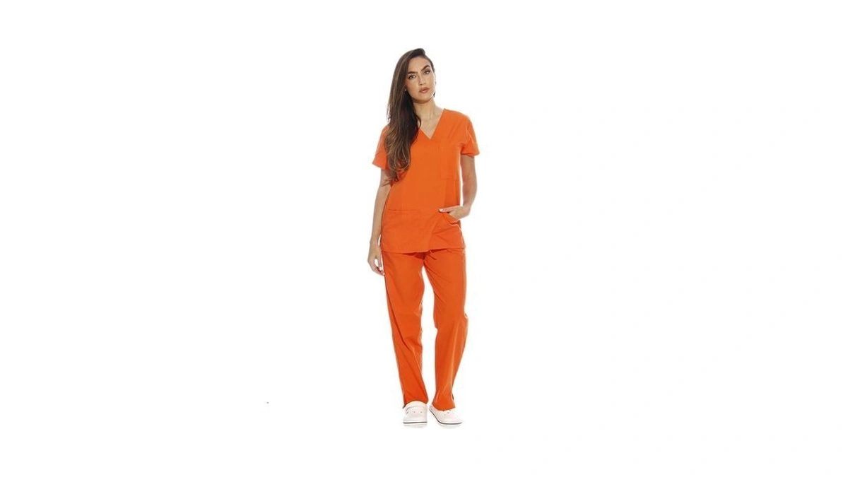 22250v-m Orange Just Love Women's Scrub Sets / Medical Scrubs