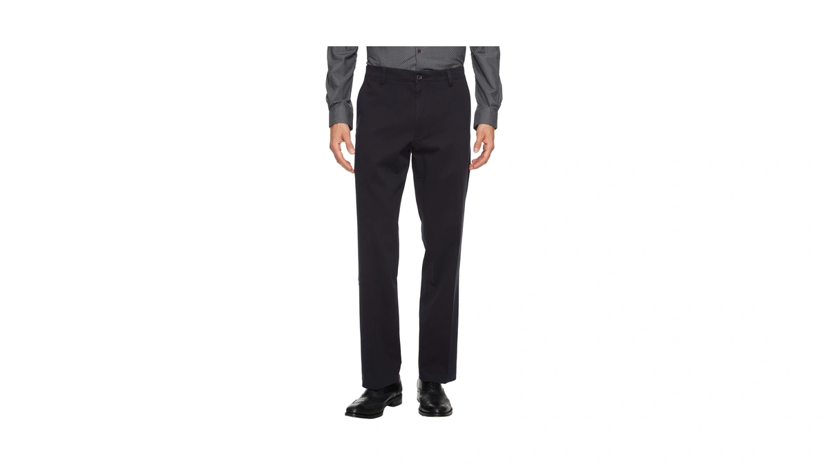 Dockers Men's Straight Fit Easy Khaki Pants, Navy, 29w X