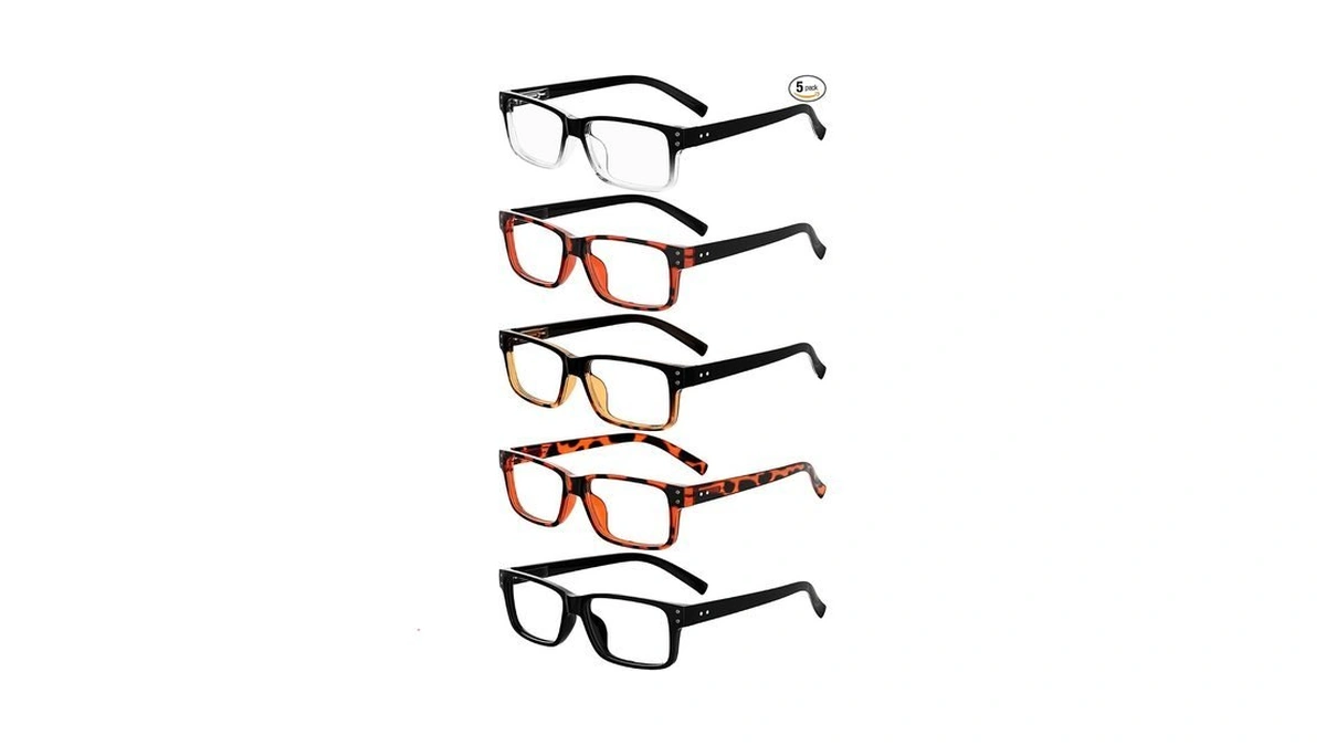 Eyekepper Reading Glasses, Readers For Men Women, 5pack 0.5