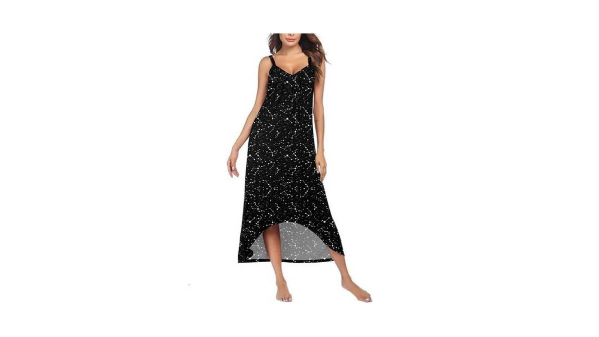 Ekouaer Women's Sleeveless Long Nightgown Full Slip Nightdress Soft Sleepdress