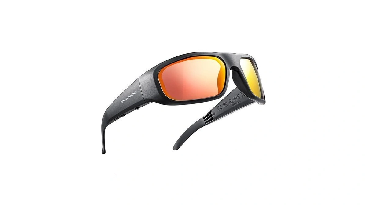 Oho Sunshine Bluetooth Audio Sunglasses, Lightweight Open Ear Sport Glasses,