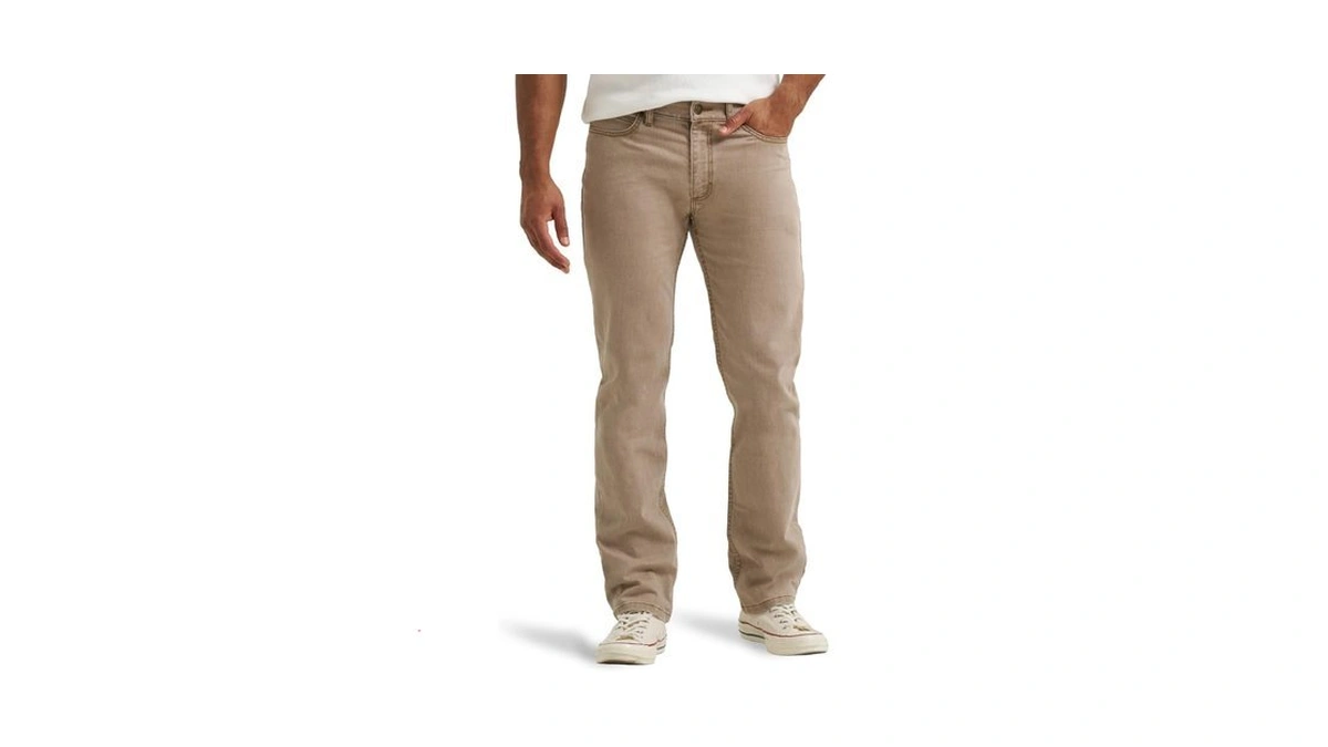 Lee Men's Legendary Regular Straight Jean, Khaki, 36w X 29l