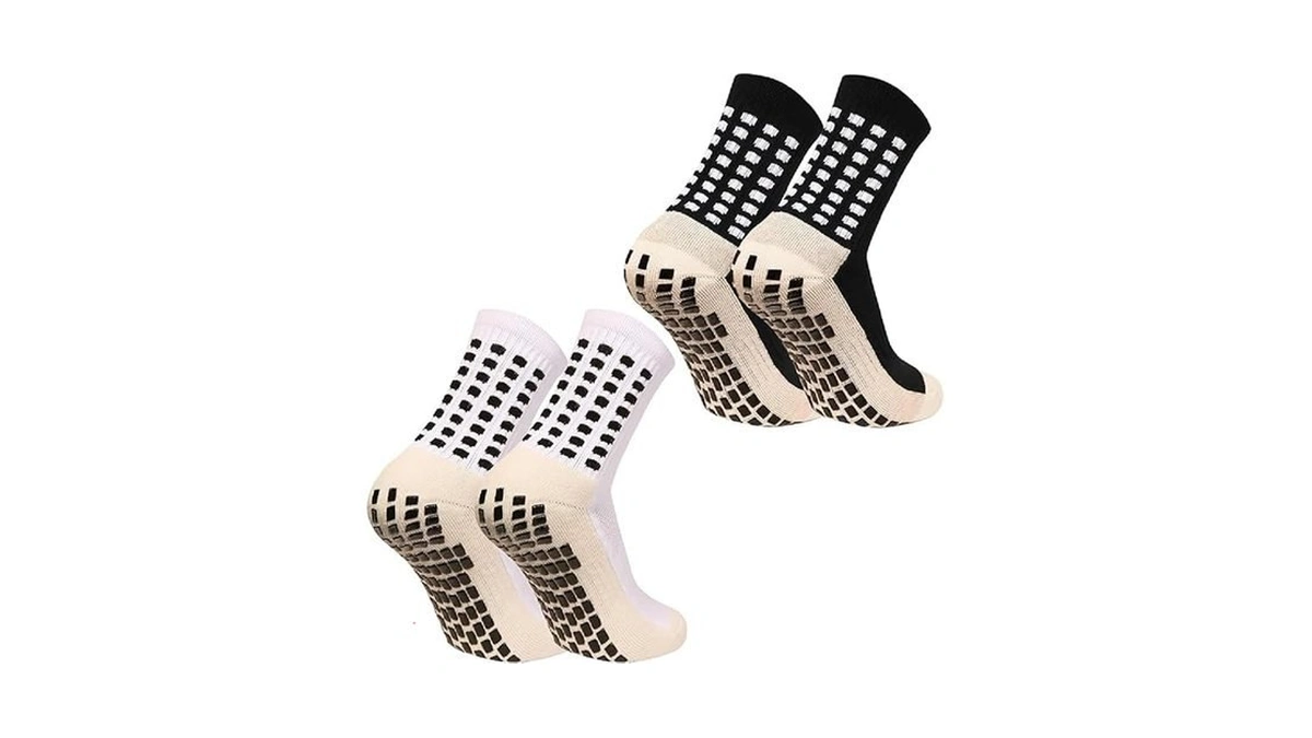 Fjberrtsat Men's Socks Soccer Non Skid Ball Football Socks Anti-slip