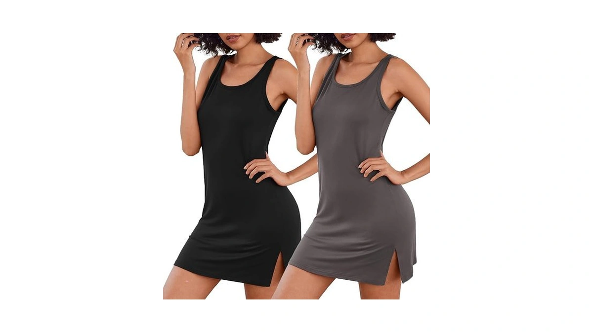 Ekouaer Sexy Nightgowns For Women Tank Sleeveless Night Gown 2