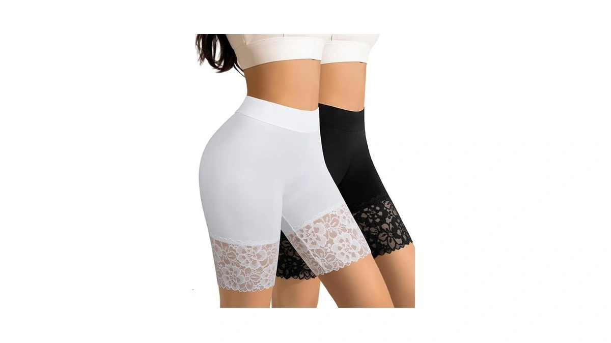 Orlaroy Slip Shorts For Under Dresses Lace Anti Chafing Shorts