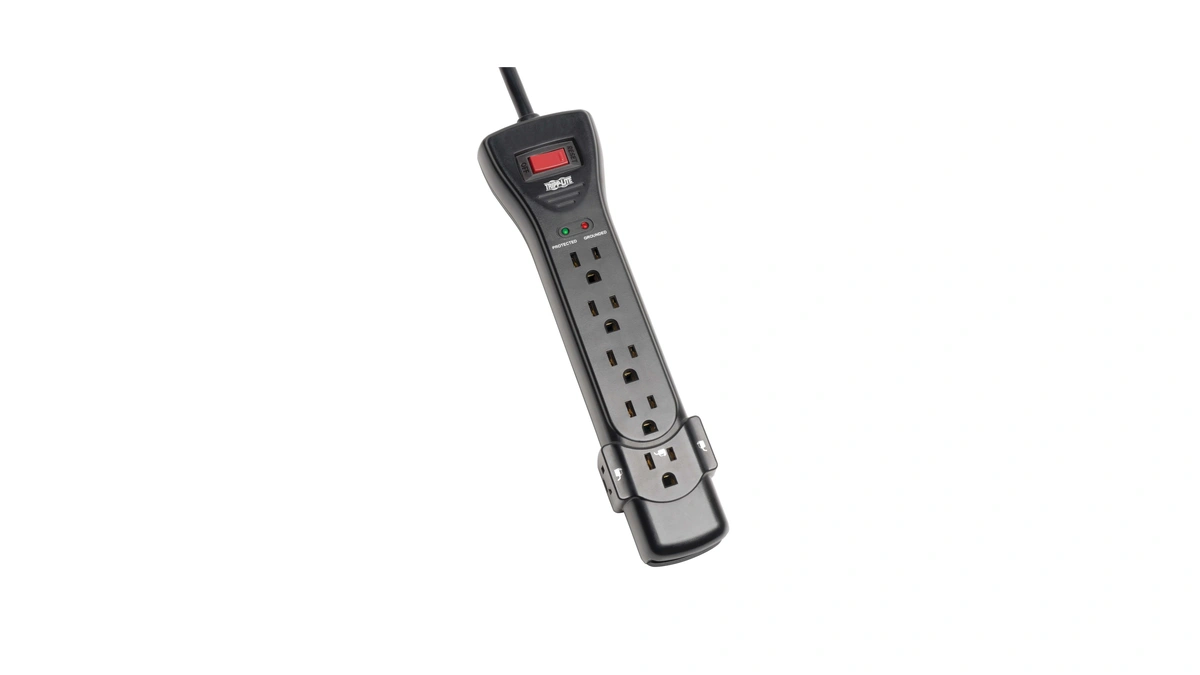 Eaton Tripp Lite Series Super7b Flat Plug Power Strip Surge