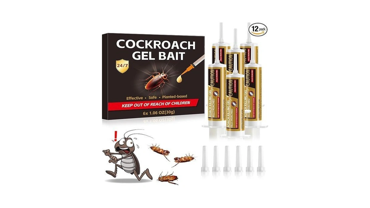 Cockroach Gel Bait- 6 Tubes X 30gms, Easy-to-use Insect Repellent