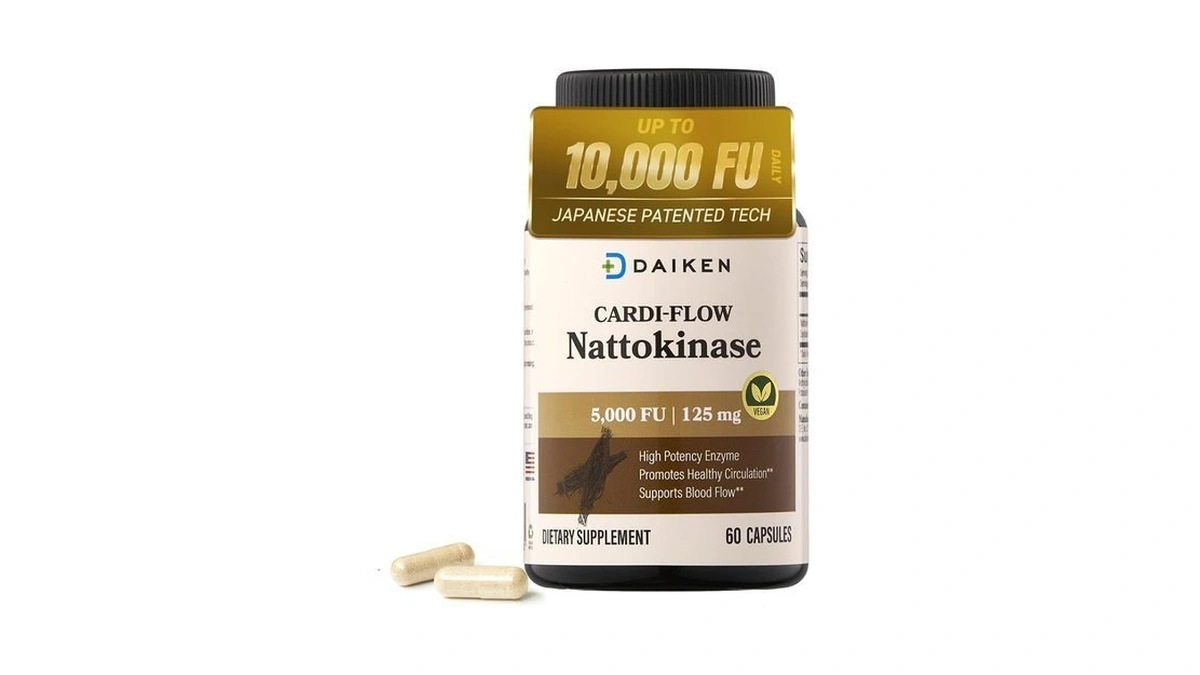 Daiken Nattokinase 5,000 Fu, High Potency Nattokinase Supplement, Non-gmo &