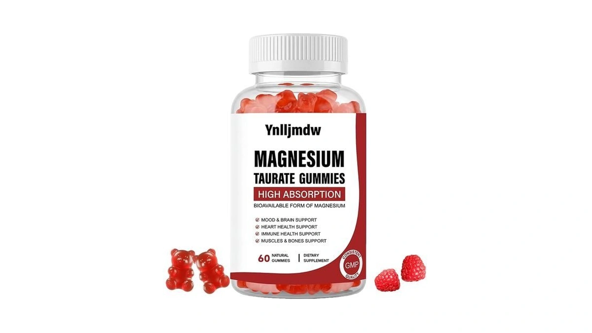 Magnesium Taurate Gummies - High Absorption Magnesium Supplement With Taurate,
