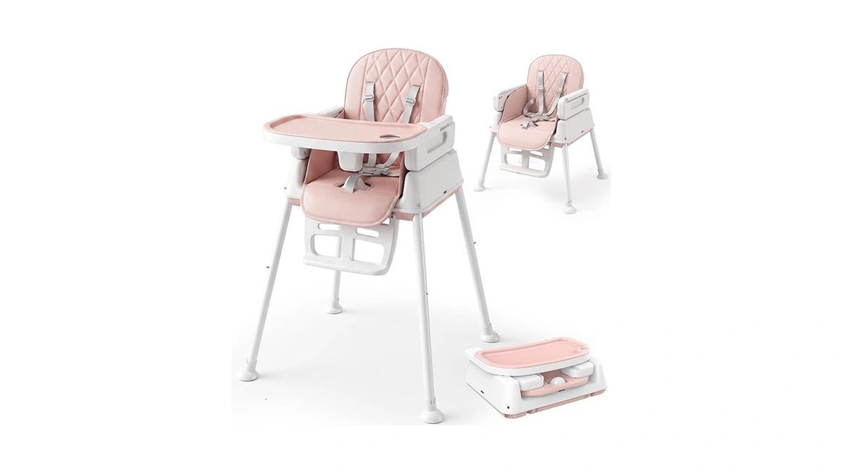 High Chair For Babies And Toddlers, 3-in-1 Convertible Baby High