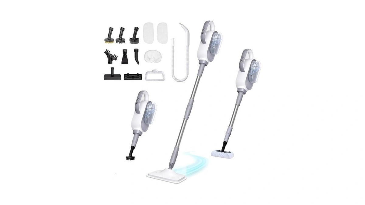Steam Mop, 13-in-1 Powerful Handheld Steam Cleaner With 13 Accessories,