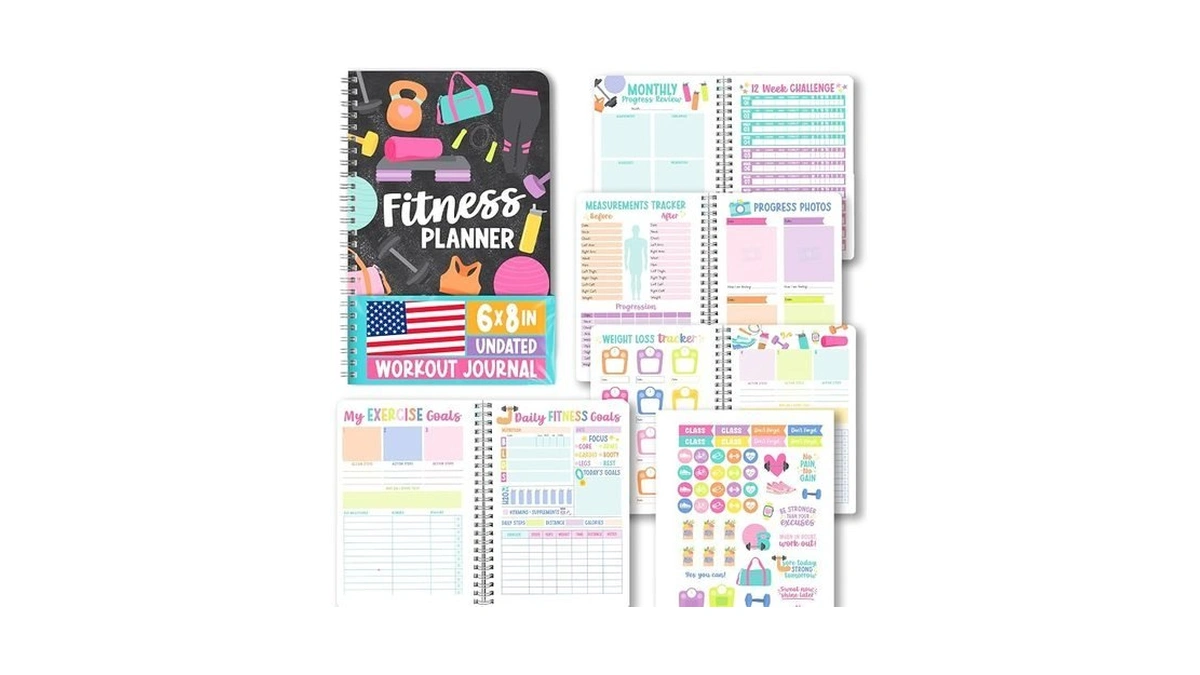 Hadley Designs Fitness Journal For Women - Workout Journal For