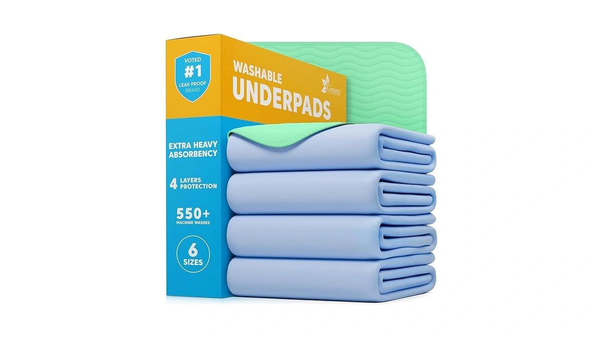 Green Lifestyle® Washable Underpads - Heavy Absorbency Reusable Bedwetting Incontinence