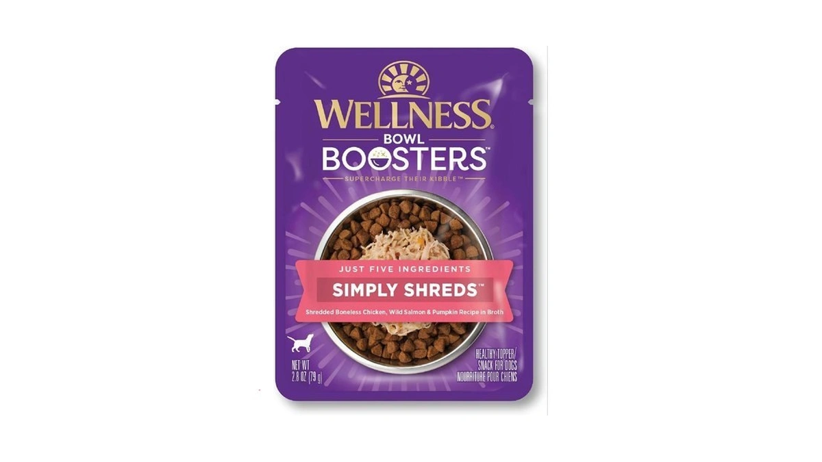 Wellness Bowl Boosters Simply Shreds Wet Dog Food Topper For