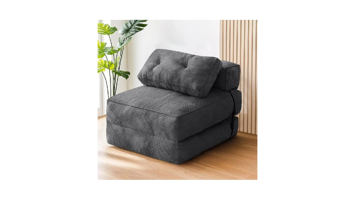 Tantohom Folding Sofa Bed, Convertible Sleeper Chair With Pillow Foldable