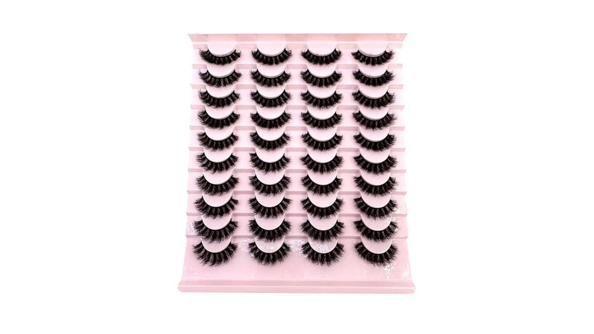 20 Pairs Faux Mink Lashes Pack Dramatic Eyelashes Thick Mixed