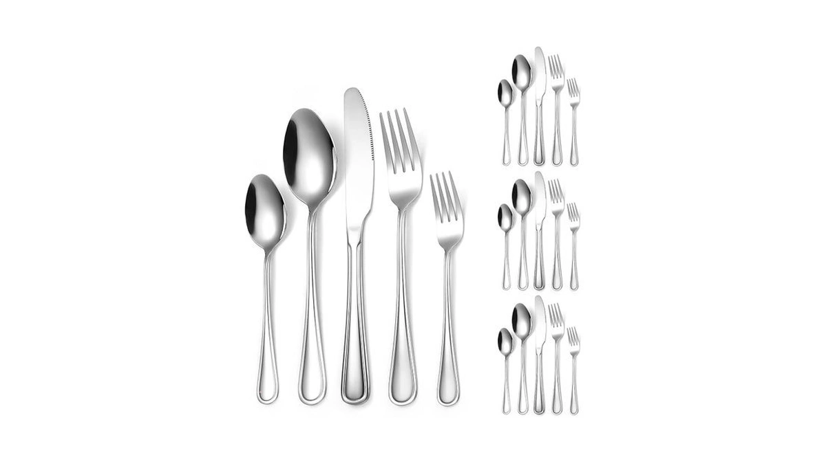 A · Houseware Modern Flatware Silverware Set For 4 People