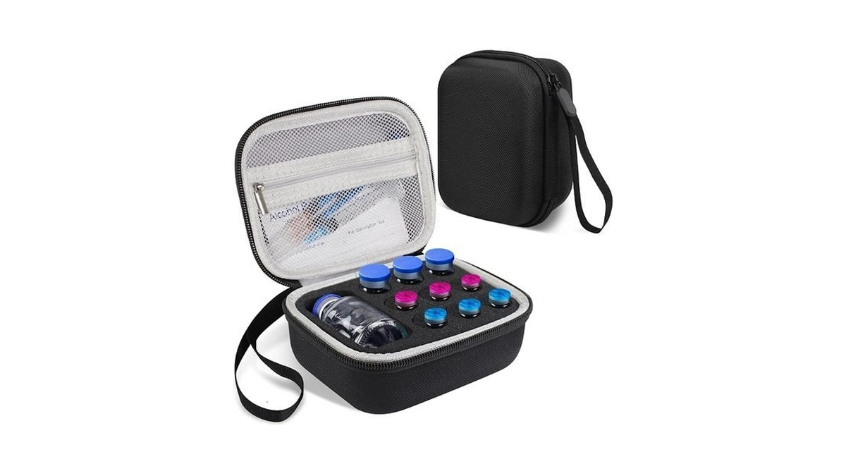 Peptide Case For Fridge, Adjustable Slot Diabetic Insulin Peptide Vial