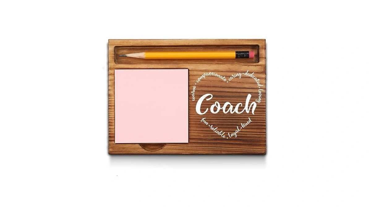 Coach Gifts, Coach Sticky Note Holder, Coach Appreciation Gifts, Thank