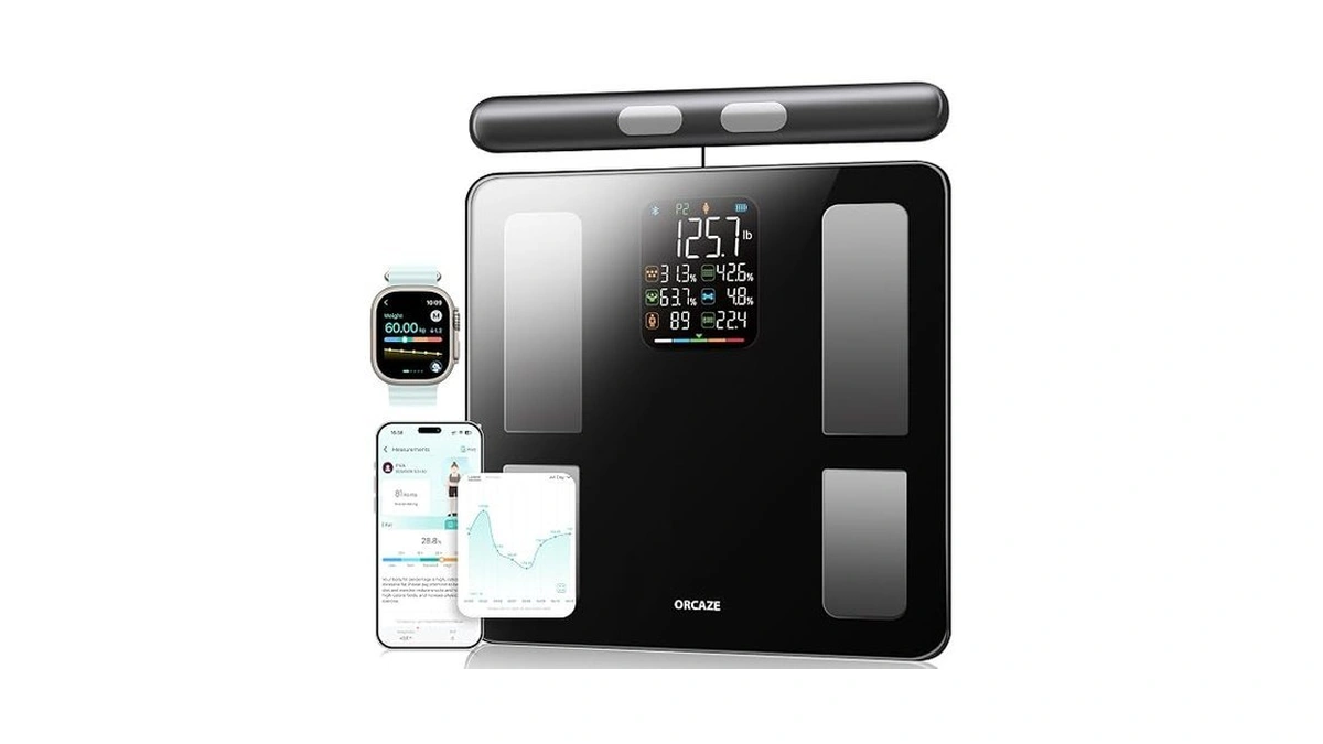 Orcaze Smart Body Composition Scale For Body Weight, 8 Electrodes