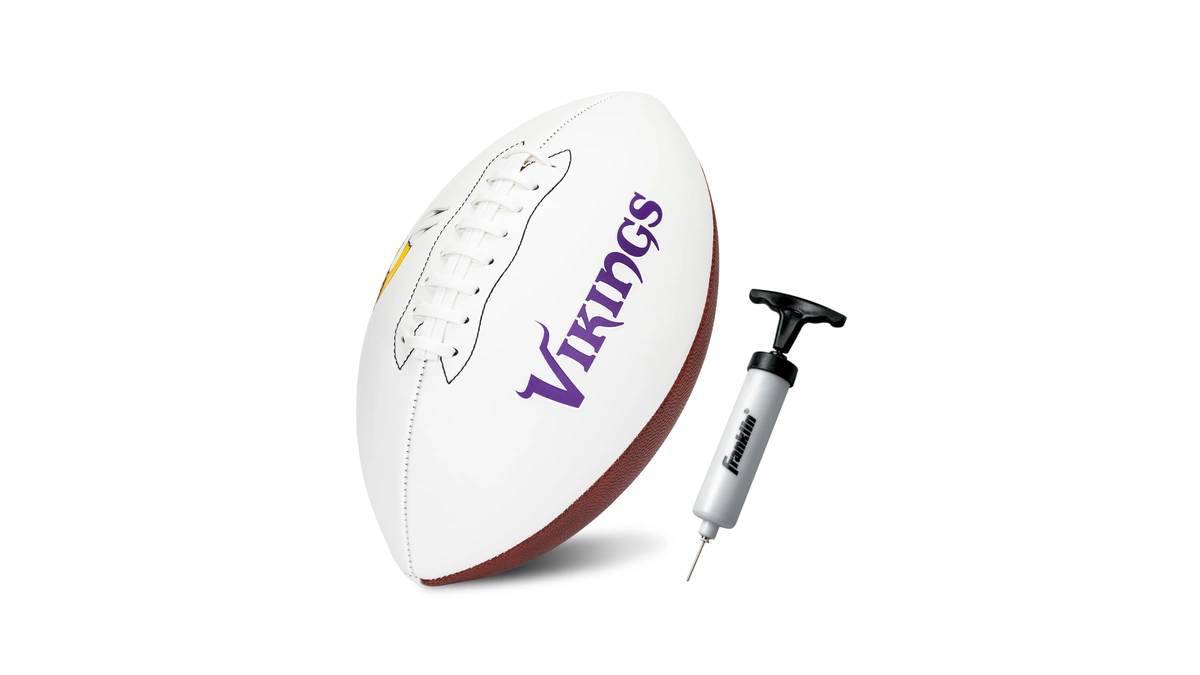 Franklin Sports Nfl Minnesota Vikings Autograph Football - Official Size