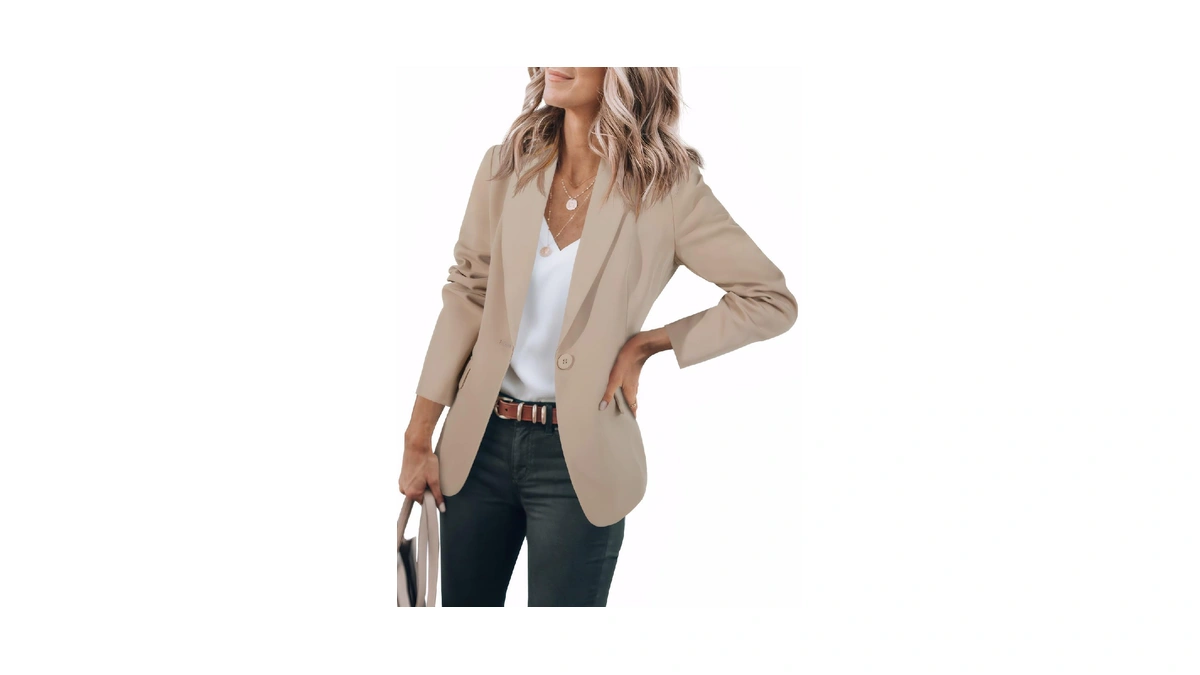 Cicy Bell Womens Casual Blazers Long Sleeve Work Office Suit