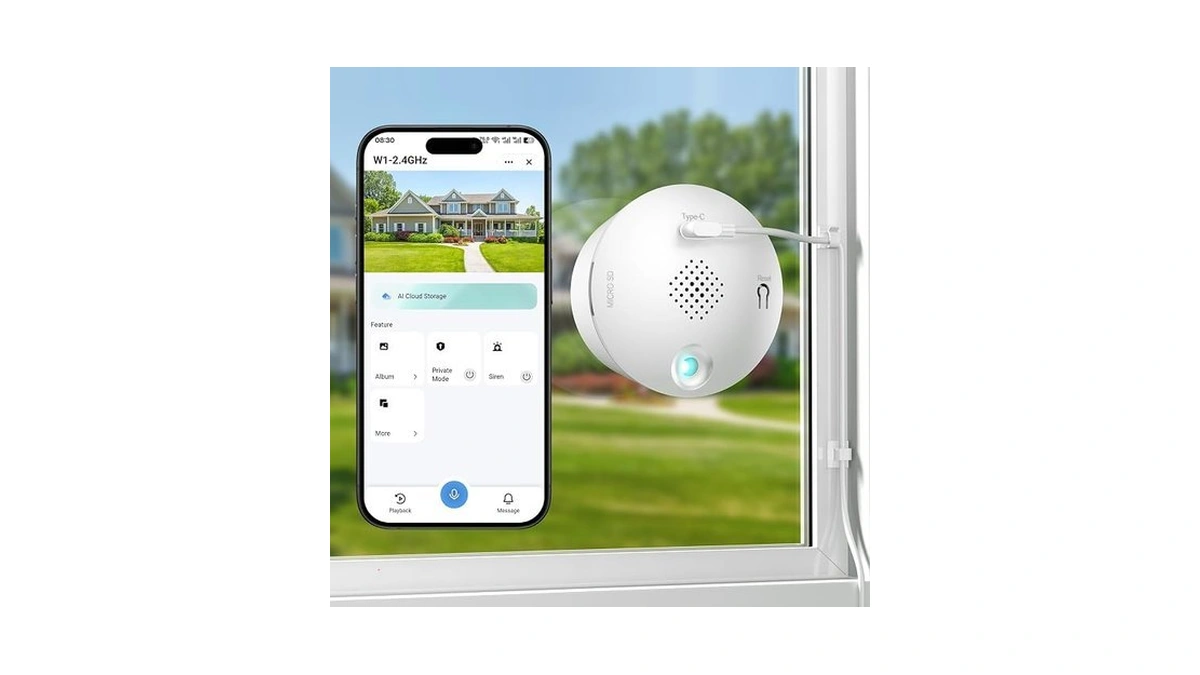 Gosulub 3mp 2k Window Camera For Home Security, Indoor Camera