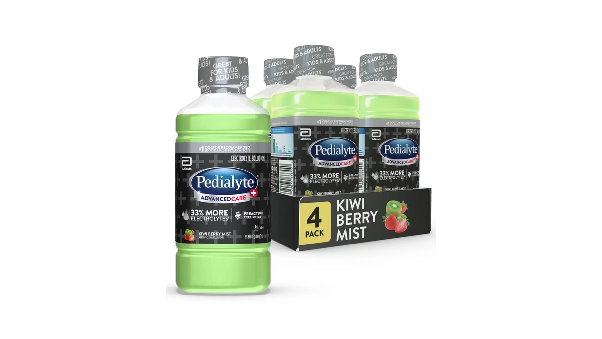 Pedialyte Advancedcare Plus Electrolyte Drink, Kiwi Berry Mist