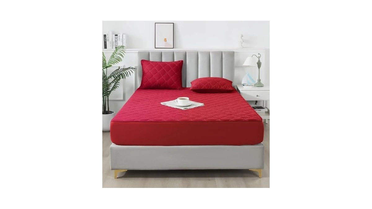 Waterproof Mattress Protector - Queen Size Mattress Pad Silent &